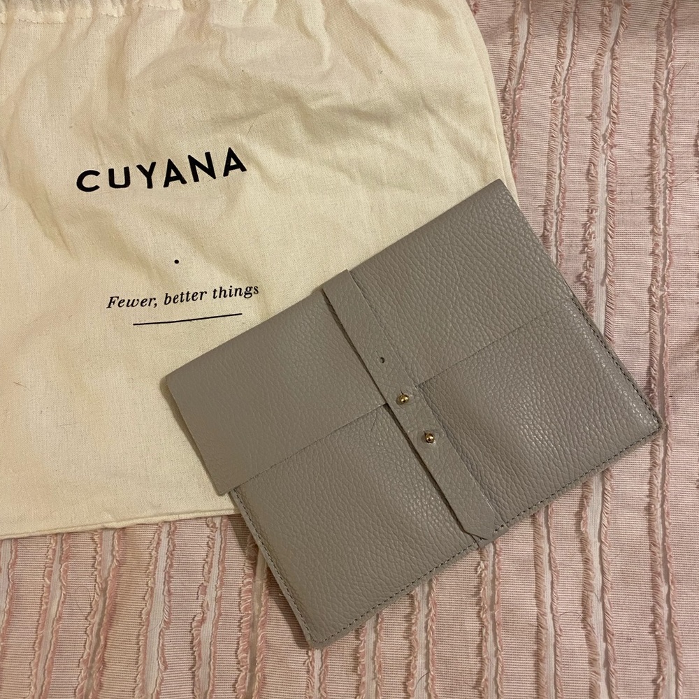 Never Used Leather clutch by Cuyana